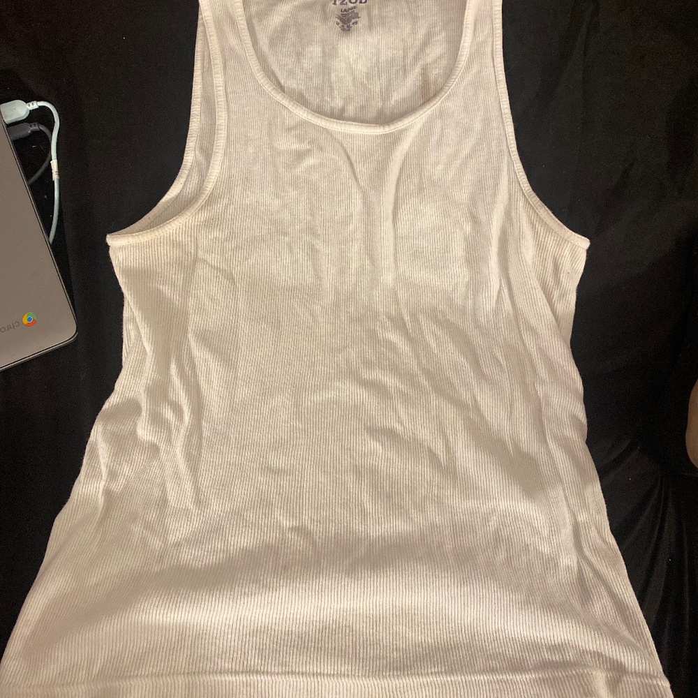 Plain white wife-beater